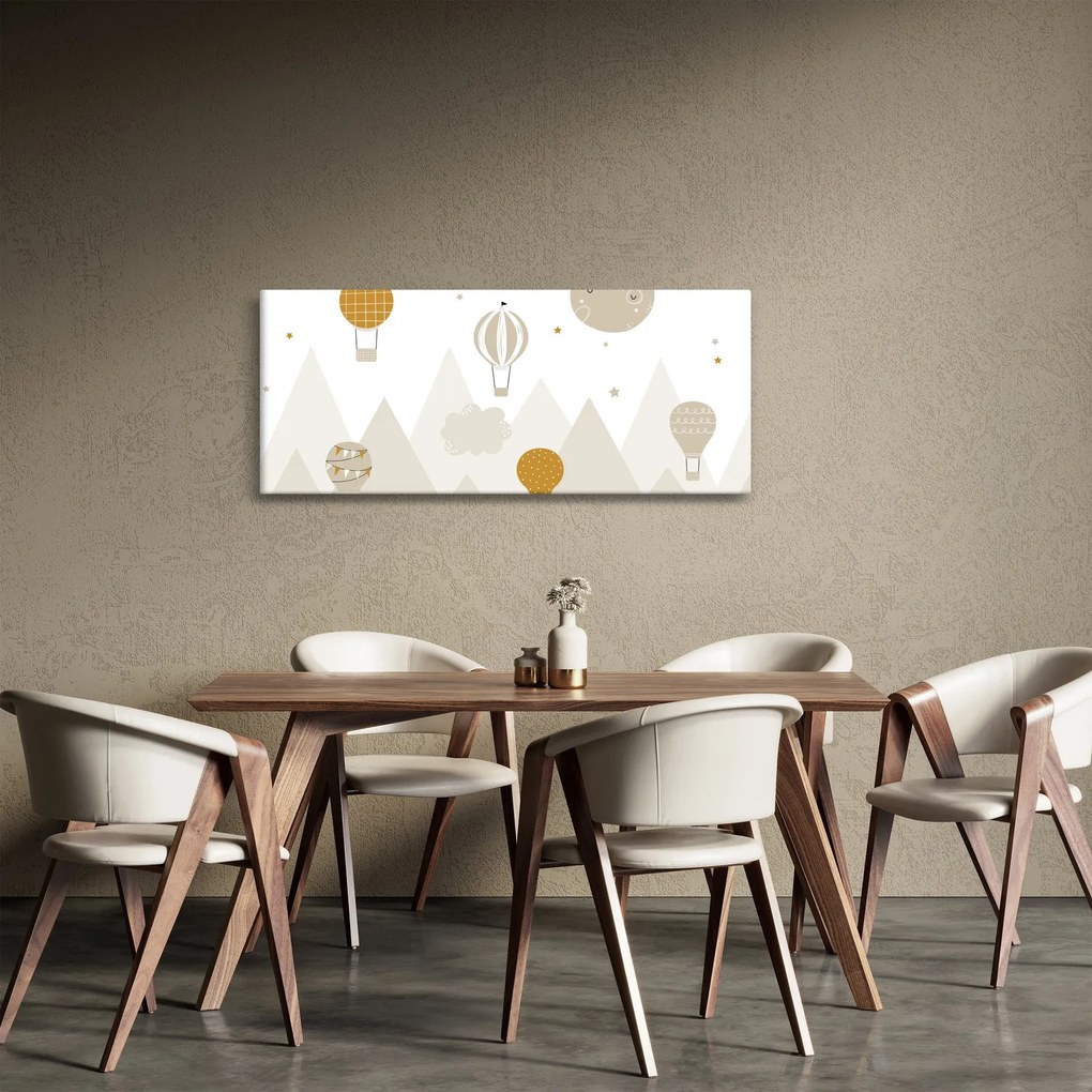 Obraz - Lietajúce balóny (120x50 cm)