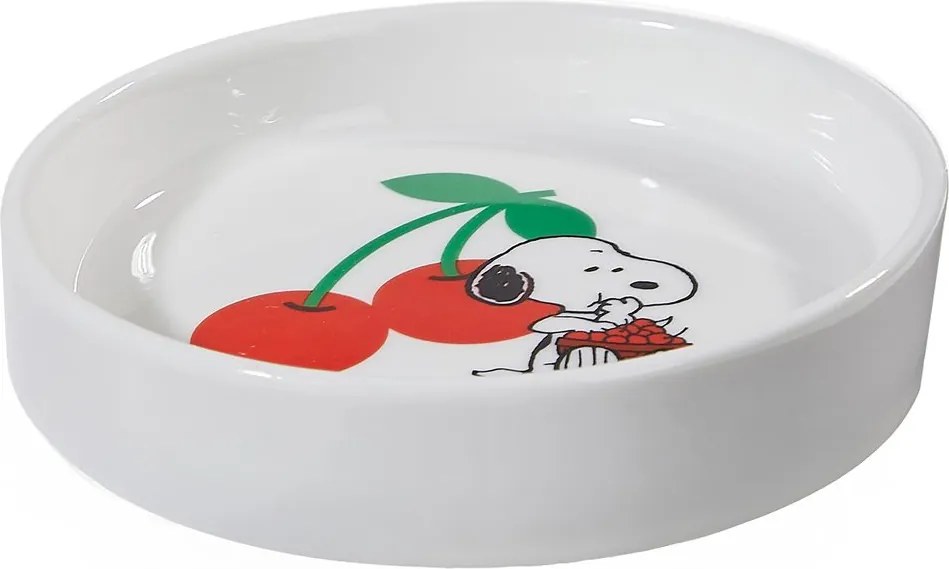 PEANUTS Talířek na šperky kulatý Snoopy a třešně 10 cm