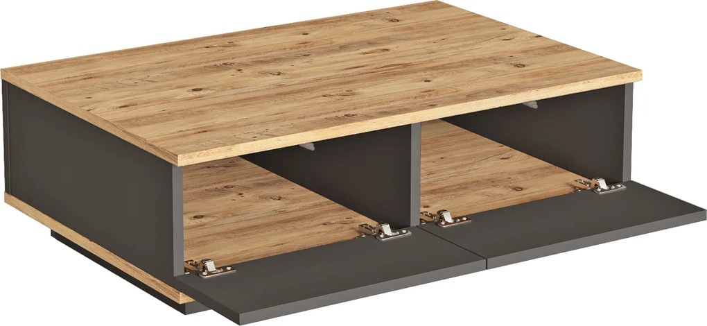 Konferenčný stolík Houseland Zane borovica Atlantic/antracitovo sivý