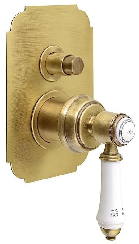 Podomietková sprchová batéria v bronzovej farbe (2 výstupy) Vienna – Sapho