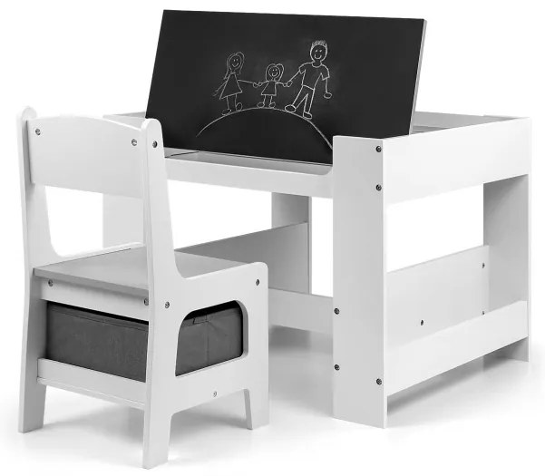 Detský stôl SVEN biely s dvomi stoličkami