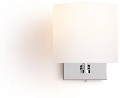 RENDL R11979 PENTHOUSE nástenná lampa, dekoratívne biele PVC chróm