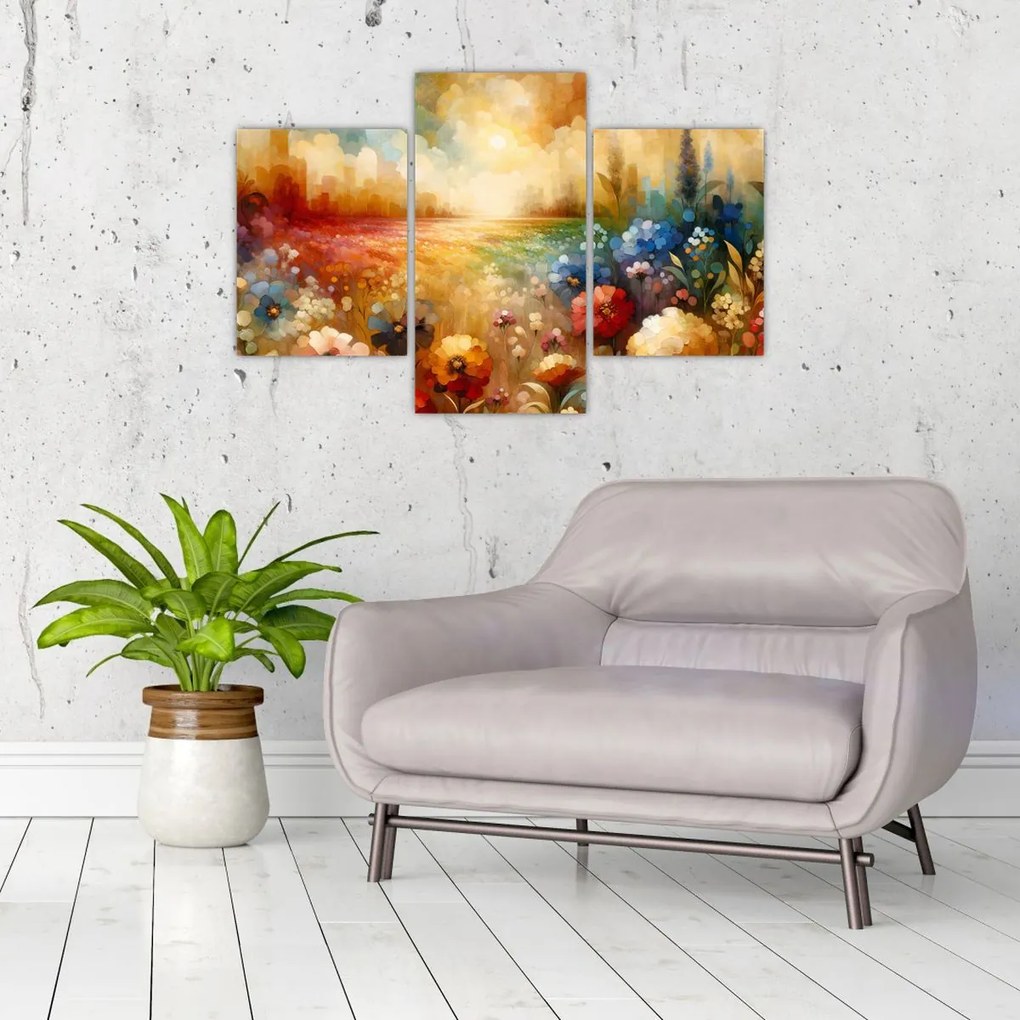 Obraz - Pestrofarebná lúka (90x60 cm)