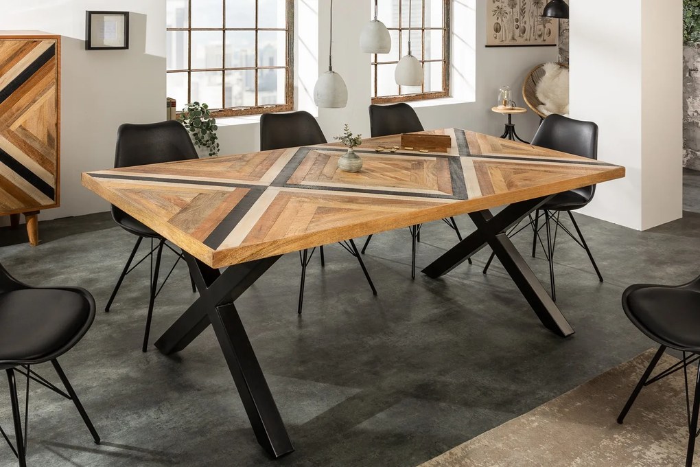 Bighome - Jedálenský stôl BROOKLYN 160 cm - viacfarebná