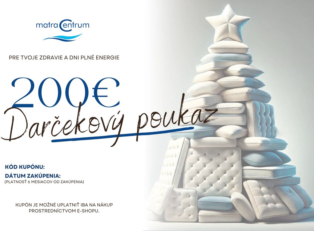 Darčekový poukaz v hodnote 200 €