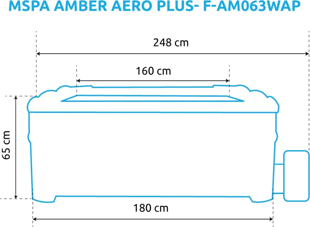 Mspa | Bazén vírivý MSPA OSLO AMBER AERO PLUS- F-AM063WAP | 11400305