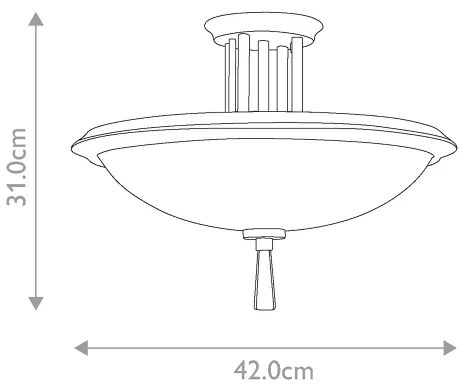 Kichler KL-DREYFUS-SFOZ - Prisadený luster DREYFUS 3xE27/60W/230V bronzová