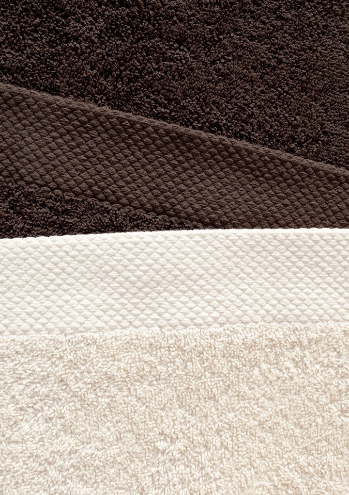 Bavlněný froté ručník BOHO 70x140 cm hnědý