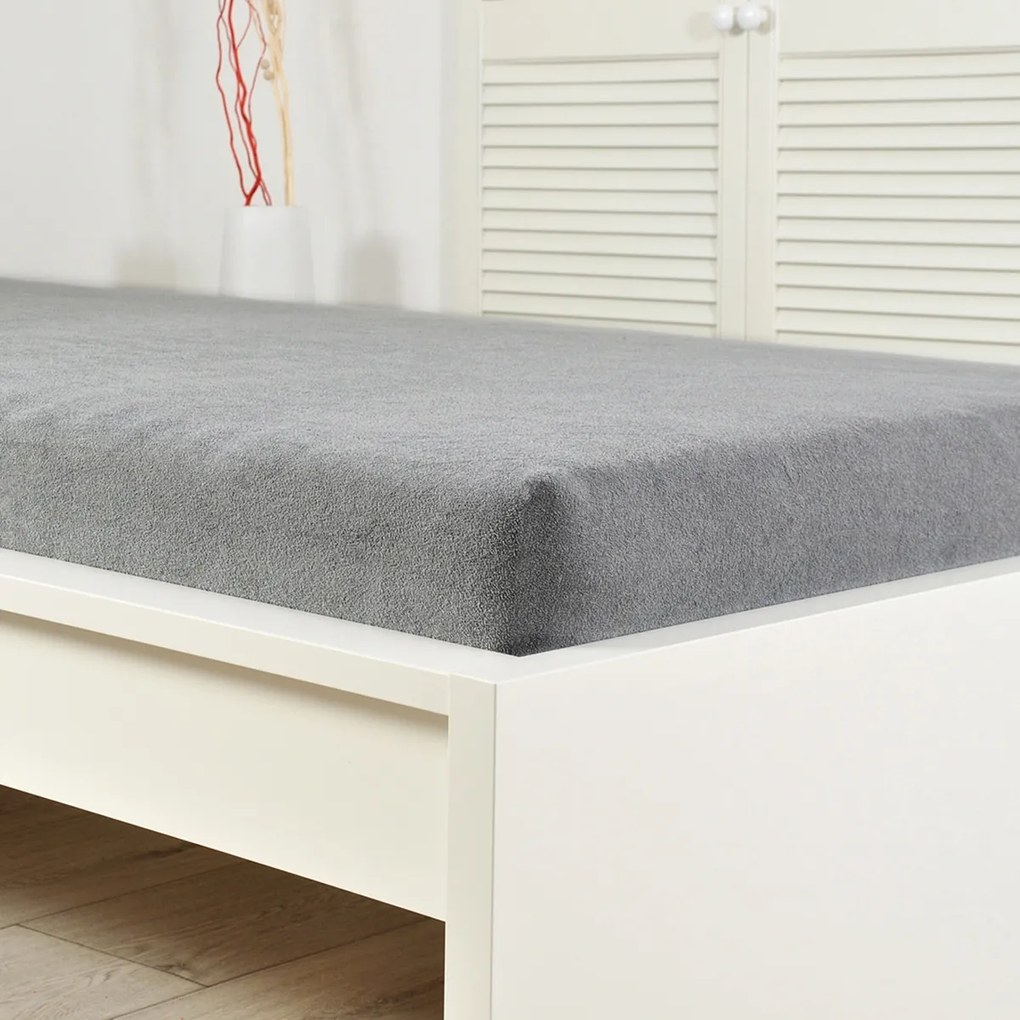 4Home froté prestieradlo Perfect sivá, 180 x 200 cm