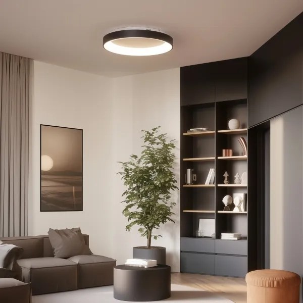 Brilagi - stmievateľné LED stropné svietidlo FALCON II LED/99W/230V pr. 60 cm čierna +DO