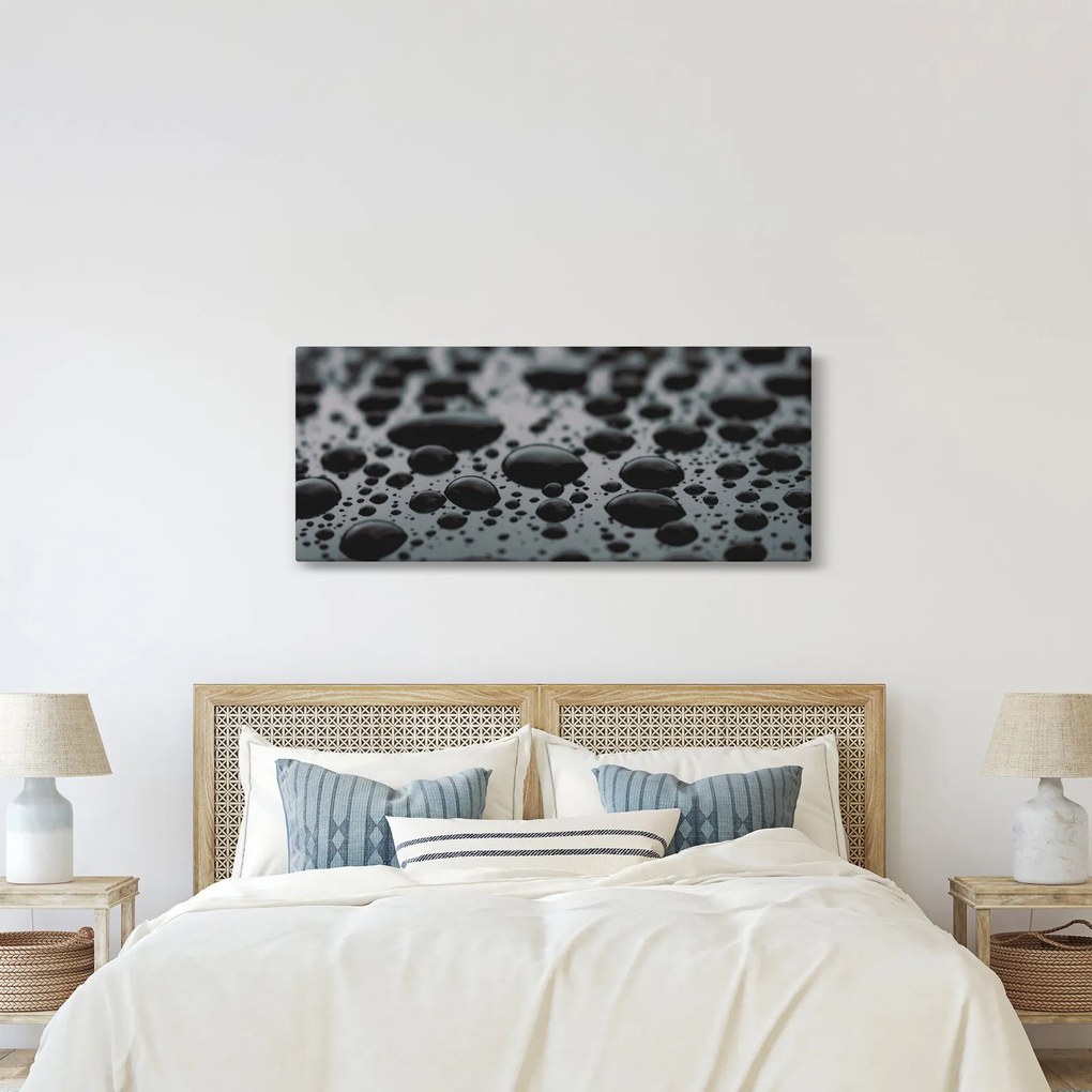 Obraz kvapiek vody (120x50 cm)