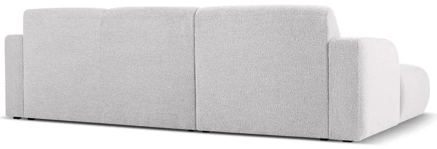 Svetlosivá rohová pohovka z textílie bouclé (ľavý roh) Molino – Micadoni Home
