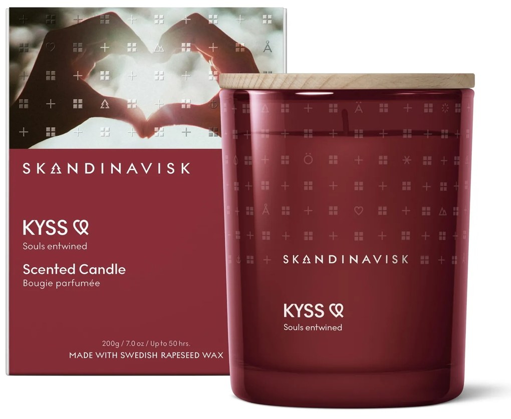 SKANDINAVISK Vonná sviečka KYSS (bozk) 200 g