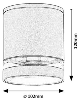 Rabalux 7817 - Vonkajšie bodové svietidlo ZOMBOR 1xGU10/35W/230V okrúhly IP54