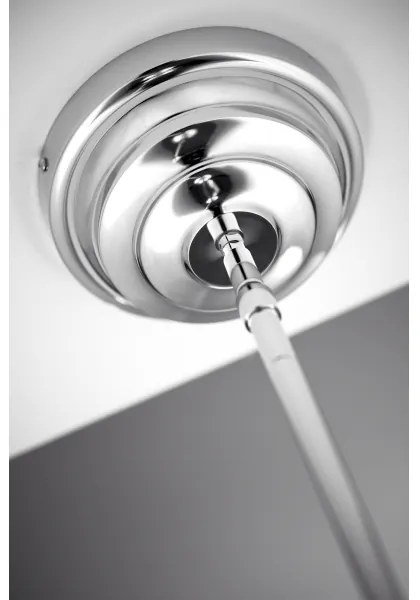 Jupiter 2072 - Luster na tyči PLATINO 3xE27/15W/230V zelená/lesklý chróm