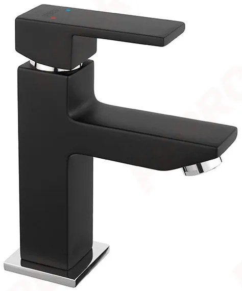 FERRO Zicco, umývadlová batéria, čierna matná-chrómová, BZI2BL