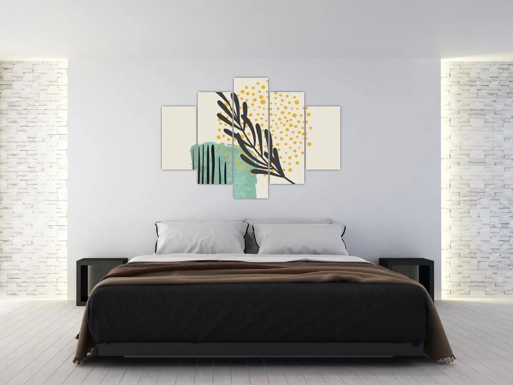Obraz - Abstraktné listy N⁰3 (150x105 cm)