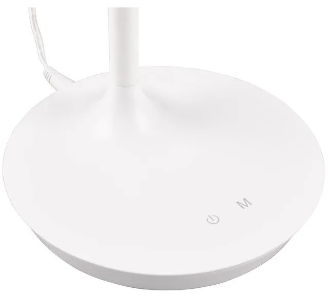 Biela LED stolová lampa (výška 38 cm) Toro – Trio