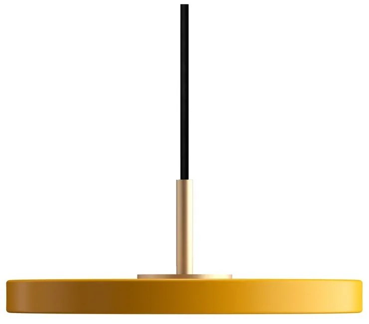 Žlté LED závesné svietidlo s kovovým tienidlom ø 15 cm Asteria Micro – UMAGE