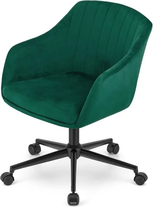 Otočné kreslo COPA - zelený zamat
