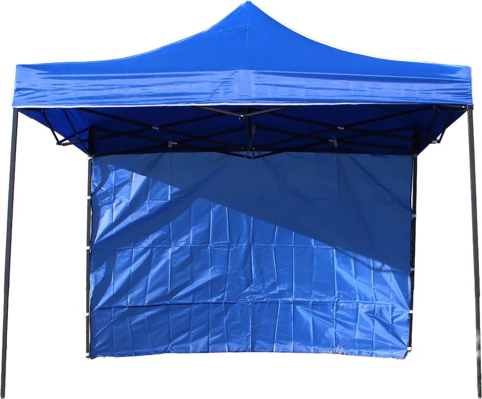 GARDEN LINE Nožnicový stan 3×3 m NAM7458 – modrý záhradný a komerčný pavilón