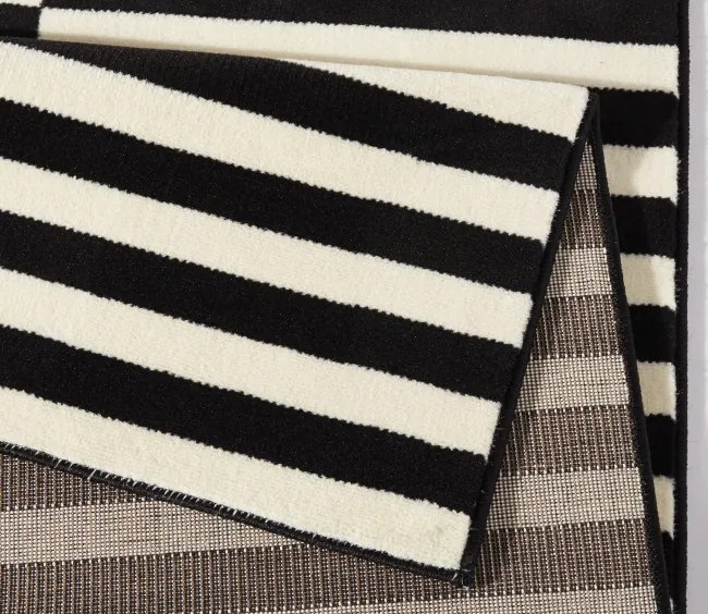 Koberec Hanse Home Gloria Panel čierny / krémový