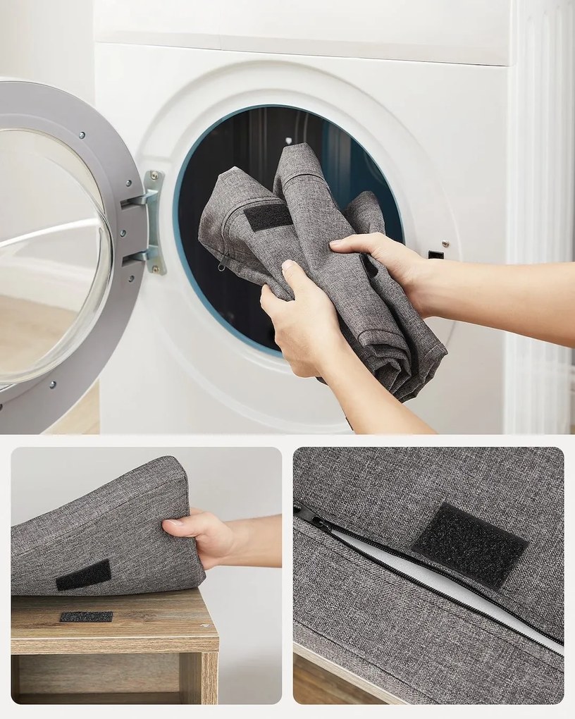 Botník Vasagle Endersen 105 cm světle hnědý/šedý