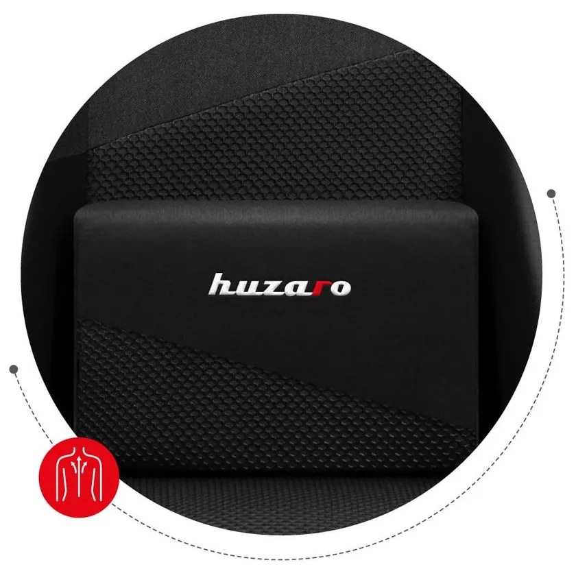 Huzaro Herné kreslo Force 6.2 s LED osvetlením - bílá