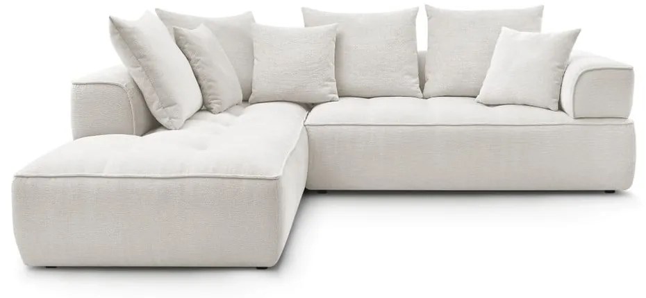 Béžová ženilková rohová pohovka (ľavý roh/do L) Whesley – Bobochic Paris