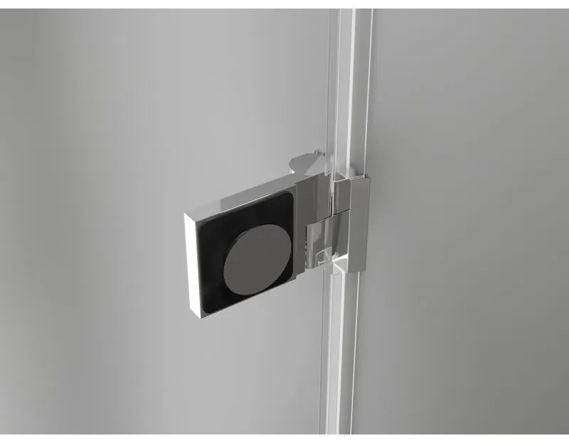 Mexen, Mexen Lunar-B ľavé otočné sprchové dvere 65 cm, transparentné, chróm - 832-065-000-01-00-L