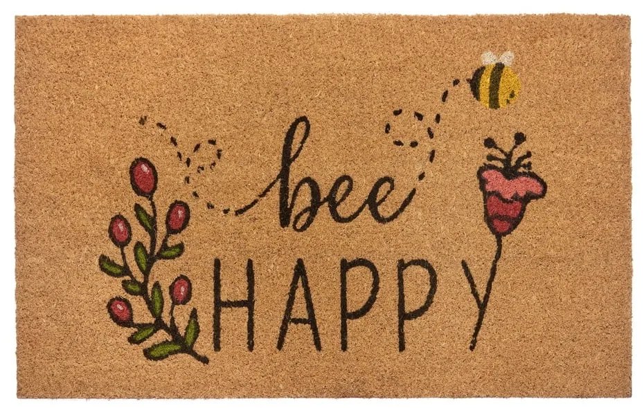 Rohožka z kokosového vlákna 75x45 cm Bee Happy - Hanse Home