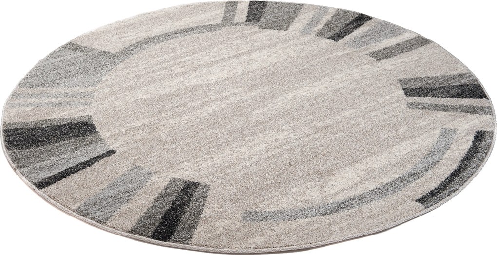 TA Koberec 3443A BÉŽOVÉ SÁRÍ KOLESO B1X Rozmer: 130x130 cm