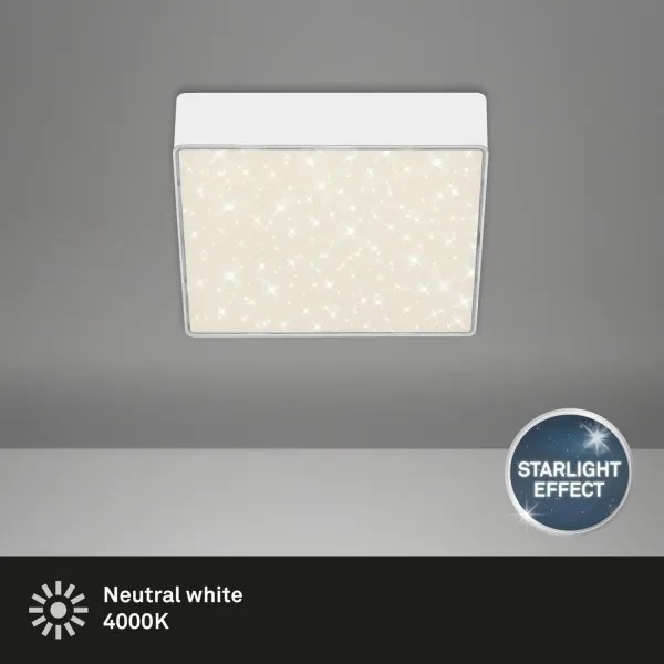 Briloner 7076-416 - LED Stropné svietidlo STAR SKY LED/11W/230V 15x15 cm biela