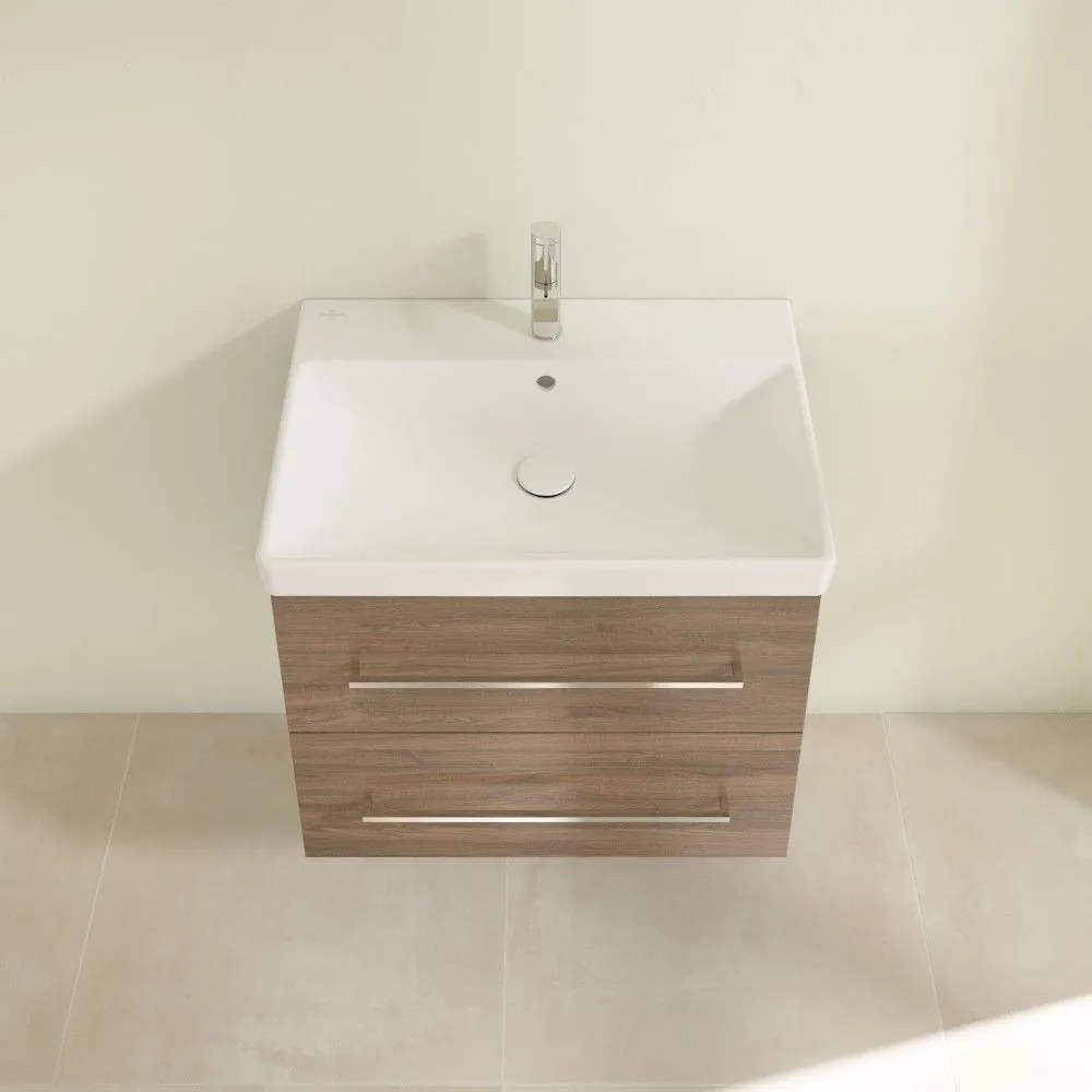 VILLEROY &amp; BOCH Avento závesná skrinka pod umývadlo, 2 zásuvky, 630 x 452 x 514 mm, Arizona Oak, A89000VH