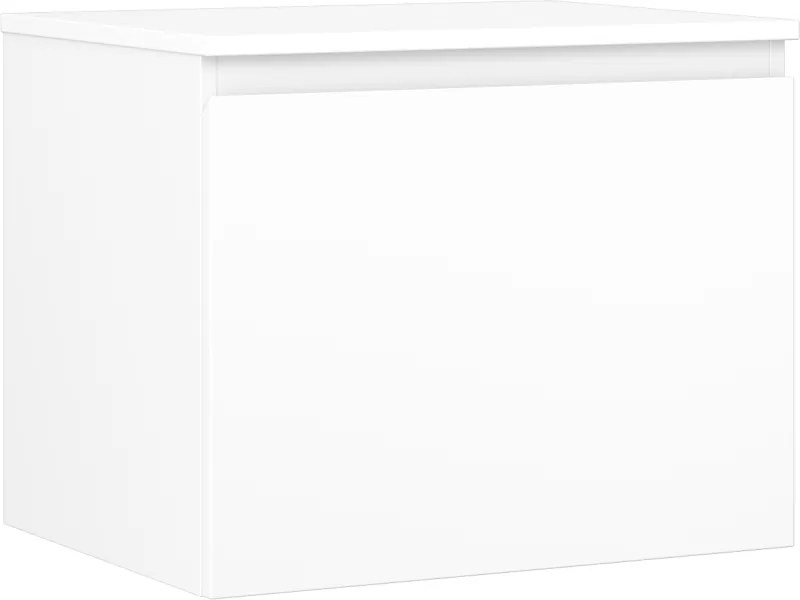 Mexen Orio, kúpeľňová skrinka 60 cm s hornou časťou, 1 zásuvka, biela matná, 91A10-06047-1-BFC01