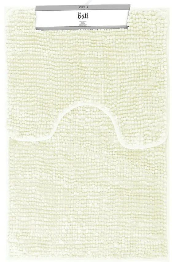 Restilo Sada kúpeľňových predložiek Bati biela, 2 ks 50 x 80 cm, 40 x 50 cm