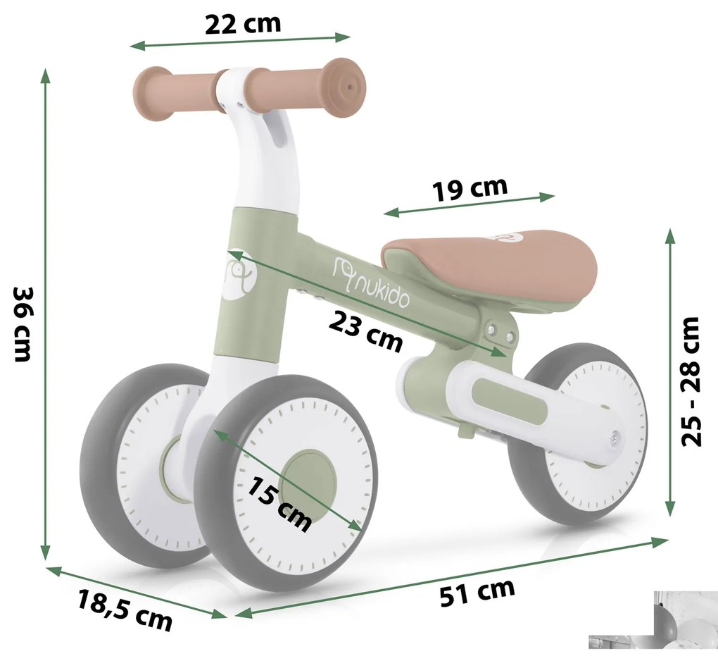 Detský bežecký bicykel Nukido NK-603