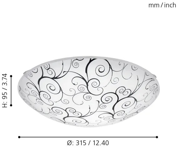 Eglo 96117 - LED Stropné svietidlo MARGITTA 1 LED/11W/230V