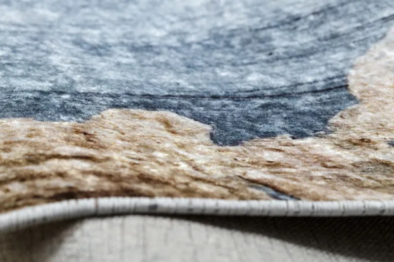 Dywany Łuszczów, Kusový koberec Miro 51573.802 Abstraction blue / gold, 120x170, viacfarebná, chodba / predsieň