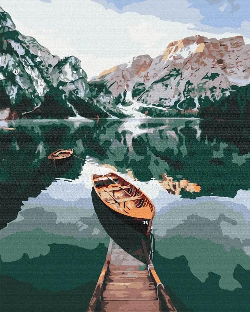 Maľovanie podľa čísiel horské pleso