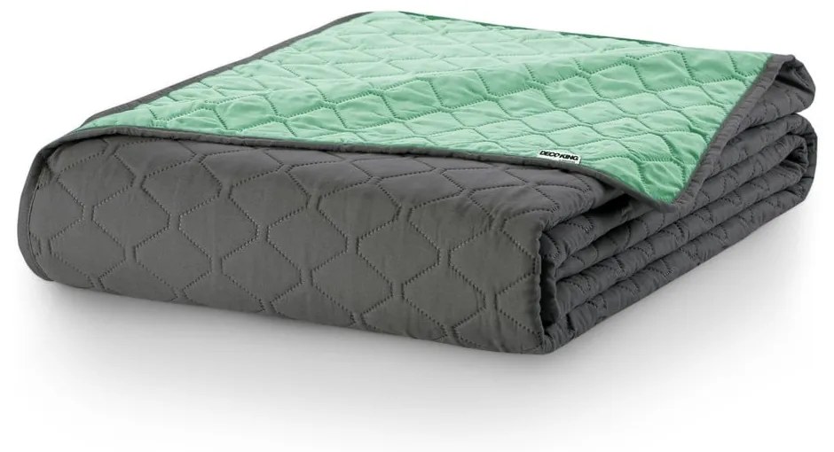 Zelený pléd z mikrovlákna DecoKing Axel, 170 × 210 cm