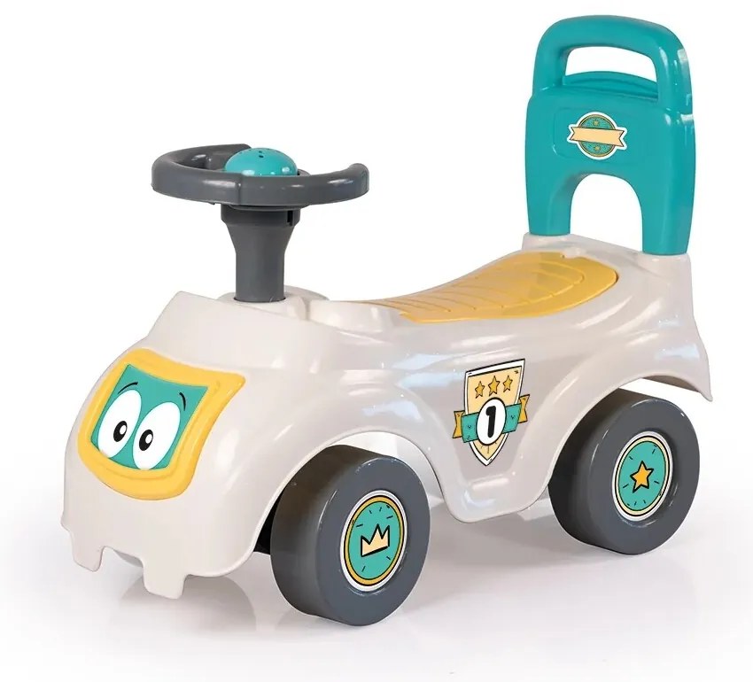 Dolu Odrážadlo auto s operadlom, biela