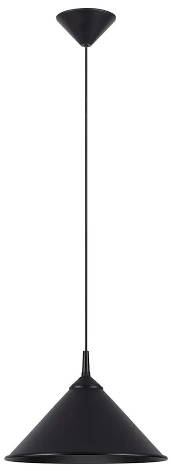 Sollux SL.1326 - Luster na lanku ZUMA 1xE27/15W/230V pr. 30 cm čierna