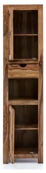 furniture-nabytek.cz - Masívny kúpeľňový set Lagos, 5-dielny, lakovaný palisander, hnedý