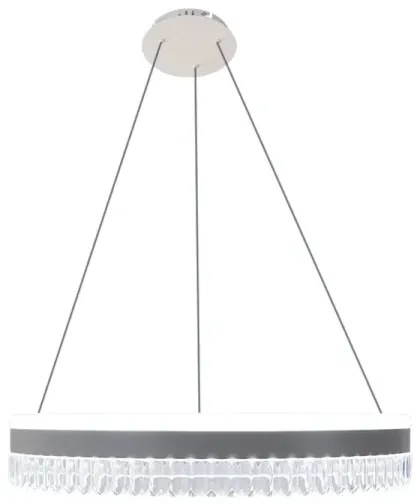 LED Stmievateľný luster na lanku LED/80W/230V 3000-6500K biela + diaľkové ovládanie