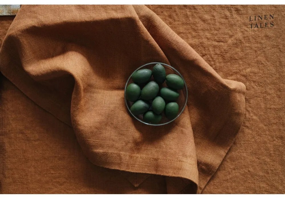 Ľanová obliečka na vankúš 45x45 cm Hazelnut – Linen Tales
