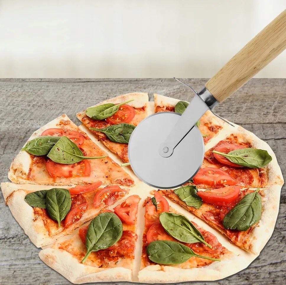 Foxter 2556 Nôž na pizzu 19 cm, nerez, drevo