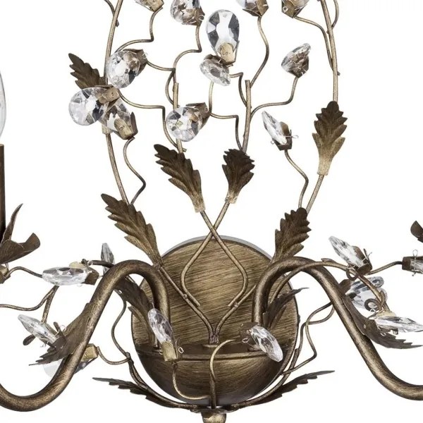 Searchlight 2492-2BR - Nástenné svietidlo ALMANDITE 2xE14/7W/230V