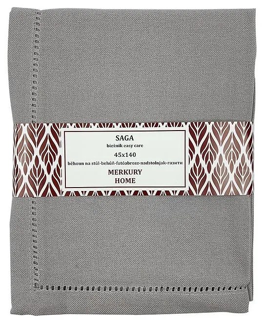 Behúň SAGA svetlošedá 45x140 easy care