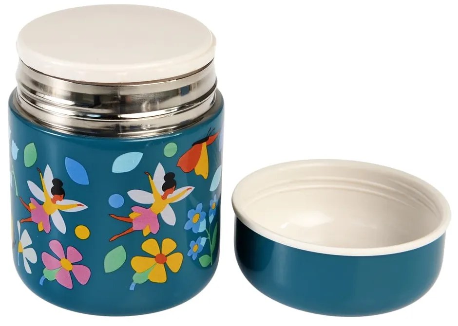 Modrá termoska na jedlo/detská 280 ml Fairies in the Garden – Rex London
